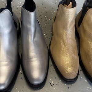 Aldo Metallic Silver and Gold Men's Boots
